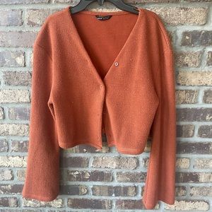Rust bell sleeve sweater!